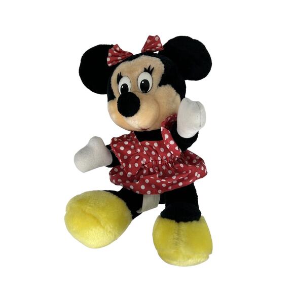 Vintage Walt Disney World Disneyland Minnie Mouse 8" Plush Stuffed Animal - Picture 7 of 8